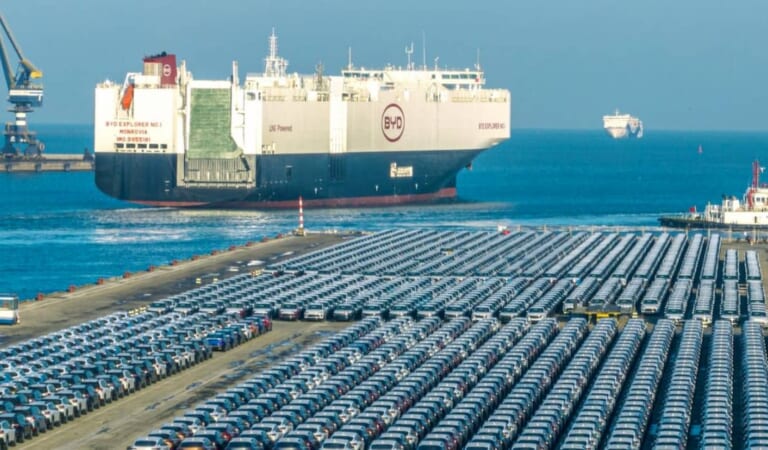 China is exporting so many EVs that it needs more ships – a lot more